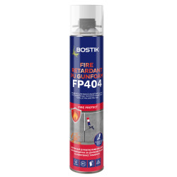 Spuma poliuretanica pentru montaj, rezistenta la foc, Bostik FP404 Fire Retardant PU Gun Foam, aplicare cu pistol, 750 ml
