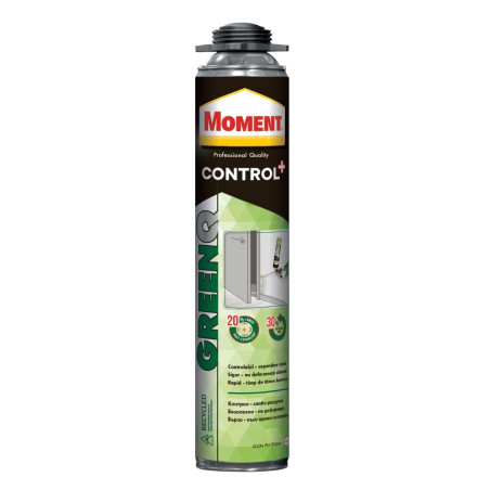 Spuma poliuretanica pentru montaj usi, aplicare cu pistol, Moment GreenQ Control+, 750 ml