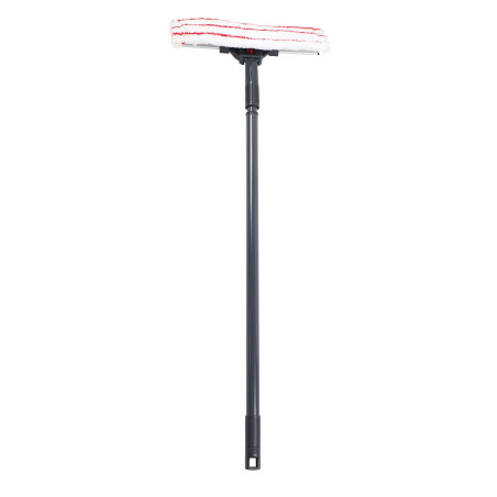 Stergator geamuri absorbant + racleta + coada telescopica, 130 cm, polipropilena + microfibra