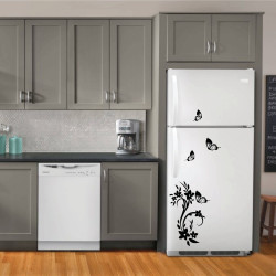 Sticker decorativ frigider, Fluturi, PT3007 TR, 50 x 70 cm