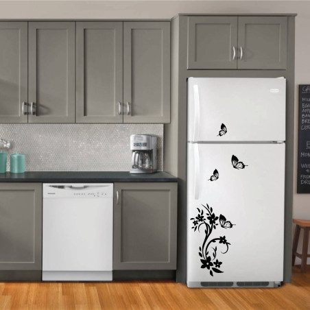Sticker decorativ frigider, Fluturi, PT3007 TR, 50 x 70 cm