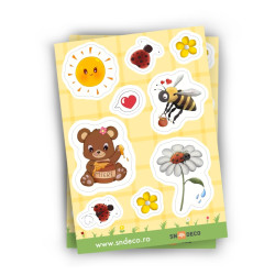 Sticker decorativ perete, Albinuta 6140324, folie adeziva PVC, 16.3 x 23.1 cm