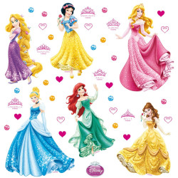Sticker decorativ perete, camera copii, Printese, DKS 1080, 30 x 30 cm