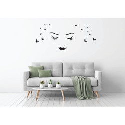 Sticker decorativ perete, dormitor, Women and love, PT3009 TR, 50 x 70 cm