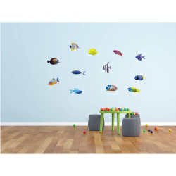 Sticker decorativ perete, living, Pesti 3, PT3123 TR, 50 x 70 cm