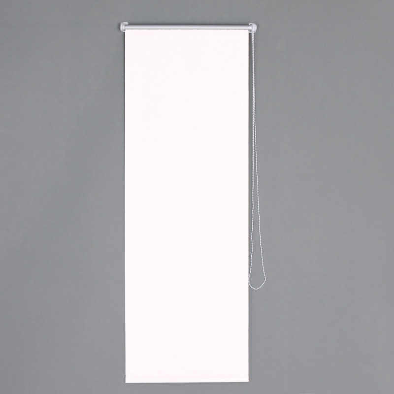 Stor Caressa, Easyfix Blackout ALBE69210B, poliester, alb, opac, dimensiuni material 69 x 210 cm