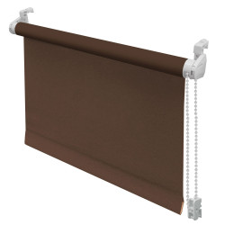 Stor Gardinia Mini Aida, poliester, maro ciocolata, semiopac, dimensiuni material 42.5 x 150 cm