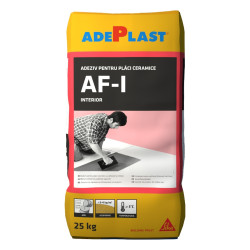 Adeziv gresie si faianta Adeplast AF-I gri, pentru interior, 25 kg