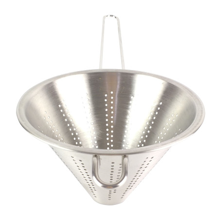 Strecurator conic cu maner, Kasemi, inox, D 14 cm
