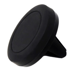 Suport auto telefon / tableta, VGT, universal, montare cu cleme, prindere telefon cu magnet, cauciuc, negru