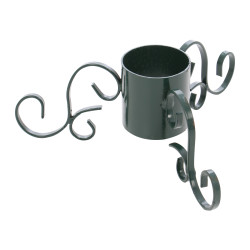Suport brad natural Craciun, metal, cu 3 brate, D 10.8 cm, verde, 2 kg