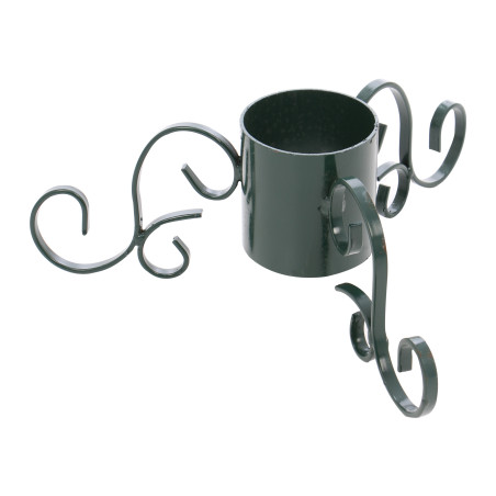 Suport brad natural Craciun, metal, cu 3 brate, D 10.8 cm, verde, 2 kg
