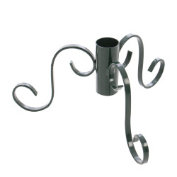 Suport brad natural Craciun, metal, cu 3 brate, D 4.6 cm, verde, 0.6 kg