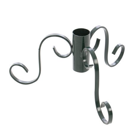 Suport brad natural Craciun, metal, cu 3 brate, D 4.6 cm, verde, 0.6 kg