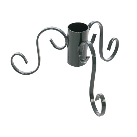 Suport brad natural Craciun, metal, cu 3 brate, D 5.7 cm, verde, 0.7 kg