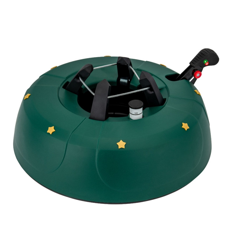 Suport brad natural Craciun Start 3, plastic, cu rezervor de apa, D 13 cm / reglabil, verde, 5 kg