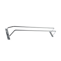Suport bucatarie, pentru pahare, 4040, cu agatatoare, metal cromat, 46 x 11 x 6 cm
