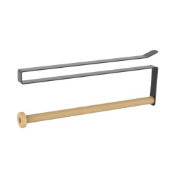 Suport bucatarie, pentru rola hartie, WK810270, negru, 30 x 3 cm