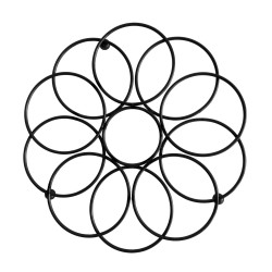 Suport bucatarie, pentru vase fierbinti KIE-0506, negru, D 20.5 cm