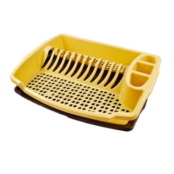 Suport bucatarie, pentru vase, Plastina, diverse culori, 46 cm + tava