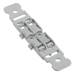 Suport de montare Wago 221-2502, cu detensionare, 2 cai, pentru conector in linie cu parghie, set 5 bucati