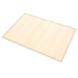 Suport farfurie masa, BM01 Pow, 30 x 45 cm, bambus, bej