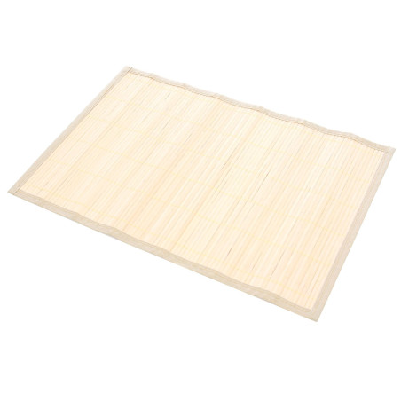 Suport farfurie masa, BM01 Pow, 30 x 45 cm, bambus, bej