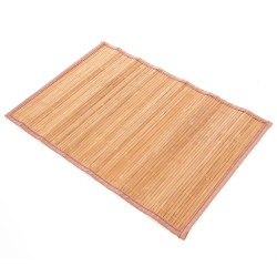 Suport farfurie masa, BM04 Pow, 30 x 45 cm, bambus, crem