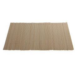 Suport farfurie masa, BM13-4 POW, 30 x 45 cm, bambus, bej, set 4 bucati