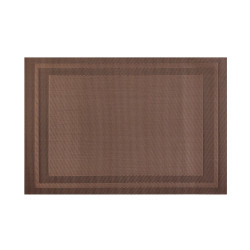 Suport farfurie masa, NX-DS11, 30 x 45 cm, PVC + PET, maro, set 4 bucati