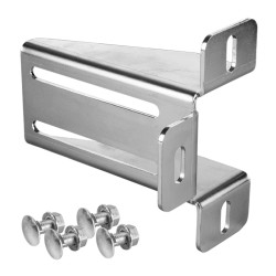 Suport fixare opritor pentru porti culisante, Midica, otel, 175 x 170 mm