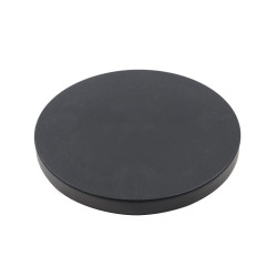 Suport ghiveci flori IPMR400-S433, mobil, rotund, plastic, antracit, 39 x 4.5 cm
