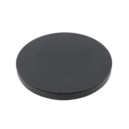 Suport ghiveci flori IPMR400-S433, mobil, rotund, plastic, antracit, 39 x 4.5 cm