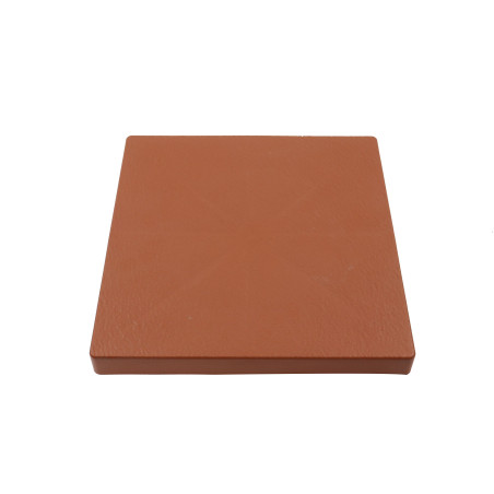 Suport ghiveci flori IPMS300-R624, mobil, patrat, plastic, teracota, 29.2 x 29.2 x 4 cm