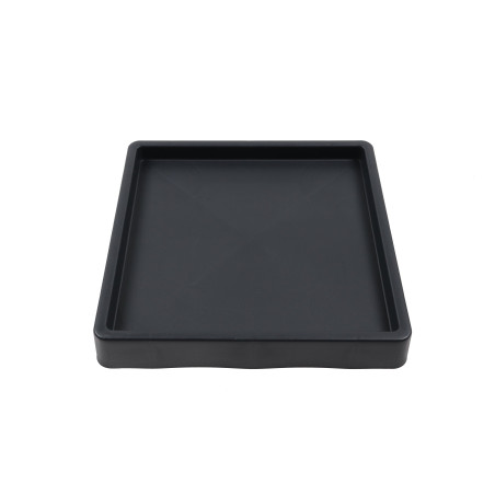 Suport ghiveci flori IPRS300-S433, mobil, patrat, plastic, antracit, 29.2 x 29.2 x 5.7 cm