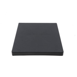 Suport ghiveci flori IPRS370-S433, mobil, patrat, plastic, antracit, 36.6 x 36.6 x 6 cm