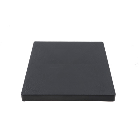 Suport ghiveci flori IPRS370-S433, mobil, patrat, plastic, antracit, 36.6 x 36.6 x 6 cm