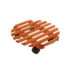 Suport ghiveci flori, mobil, rotund, cires, D 35 cm