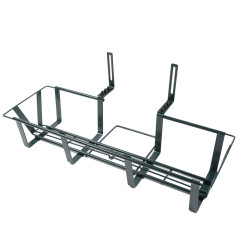 Suport jardiniera balcon Versay HY047, reglabil, metal, verde, 61 - 91 cm
