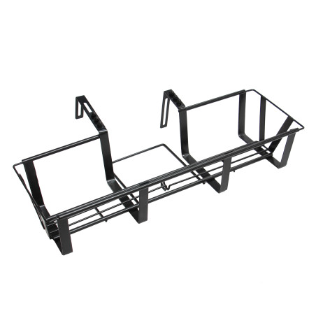 Suport jardiniera balcon Versay HY048, reglabil, metal, negru, 61 - 91 cm