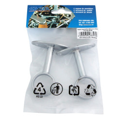 Suport metalic intermediar, pentru bara haine, D 25 mm, set 2 bucati