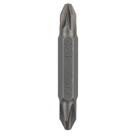Bit dublu pentru insurubare, Bosch, PZ 2 - PH 2, 45 mm