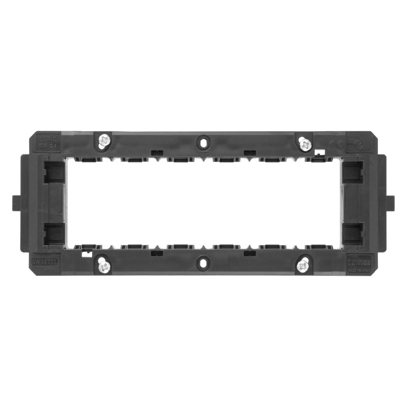 Suport pentru sistemul de rame Gewiss System GW24230-1BL, 6 module Suport pentru sistemul de rame Gewiss System GW24230-1BL, 6 module
