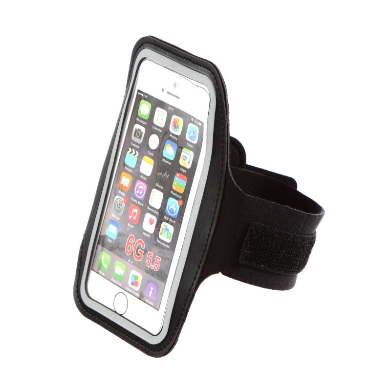 Suport pentru telefon Qizo, cu prindere pe brat, piele + pvc Suport pentru telefon Qizo, cu prindere pe brat, piele + pvc