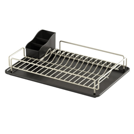 Suport pentru vase KB006, inox, argintiu + negru, 33 x 48 x 12 cm