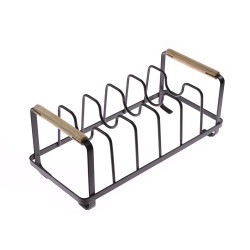Suport pentru vase WK810090, otel, negru, 30 x 13.5 cm