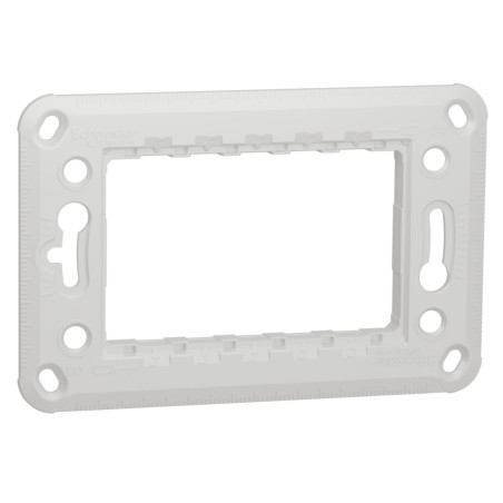 Suport plastic Schneider Electric Noua Unica NU7103P_DM, 3 module, pentru rama priza / intrerupator