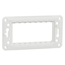 Suport plastic Schneider Electric Noua Unica NU7104P_DM, 4 module, pentru rama priza / intrerupator