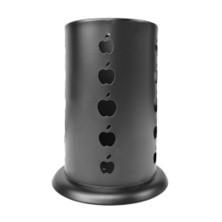 Suport tacamuri D4783, metal, negru, 10 x 15 cm