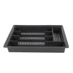 Suport tacamuri pentru sertar, 95009, plastic, gri, 33.5 x 26 x 5 cm